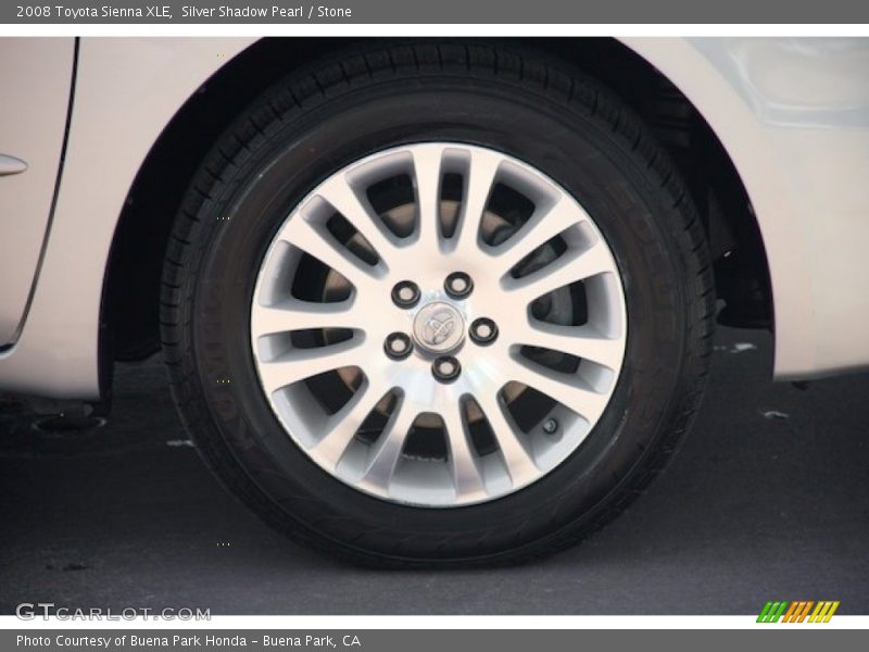 Silver Shadow Pearl / Stone 2008 Toyota Sienna XLE