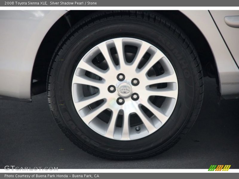 Silver Shadow Pearl / Stone 2008 Toyota Sienna XLE