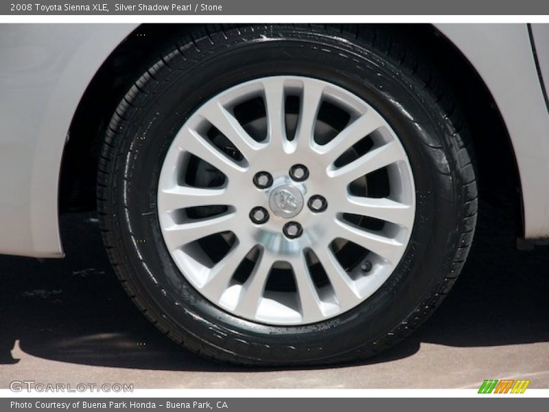Silver Shadow Pearl / Stone 2008 Toyota Sienna XLE