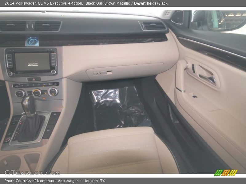 Black Oak Brown Metallic / Desert Beige/Black 2014 Volkswagen CC V6 Executive 4Motion