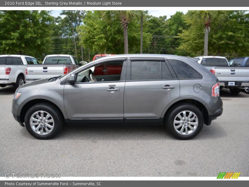 Sterling Grey Metallic / Medium Light Stone 2010 Ford Edge SEL