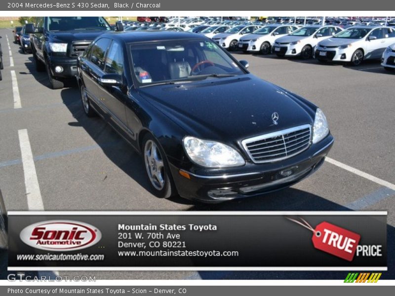 Black / Charcoal 2004 Mercedes-Benz S 430 Sedan