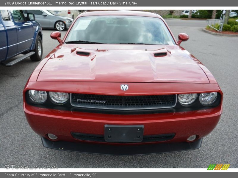 Inferno Red Crystal Pearl Coat / Dark Slate Gray 2009 Dodge Challenger SE