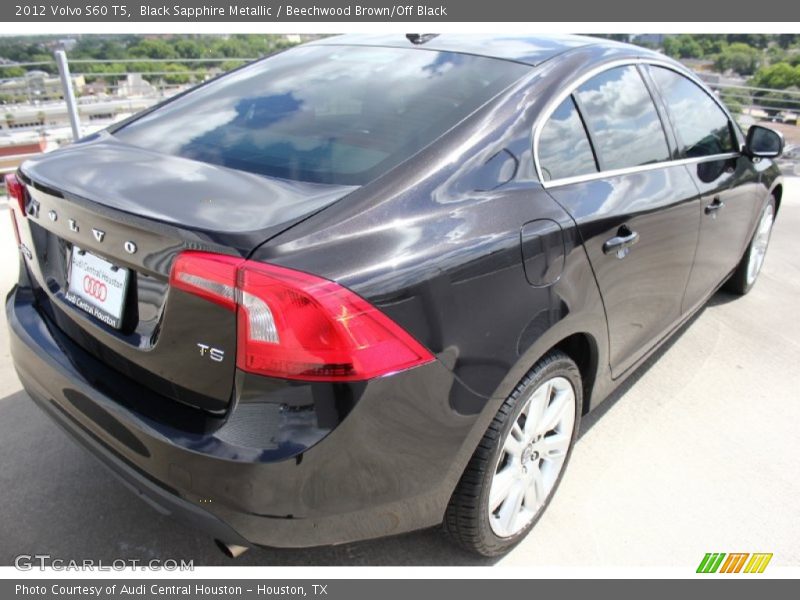 Black Sapphire Metallic / Beechwood Brown/Off Black 2012 Volvo S60 T5