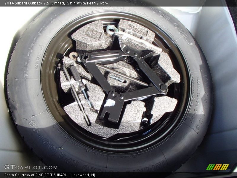 Satin White Pearl / Ivory 2014 Subaru Outback 2.5i Limited