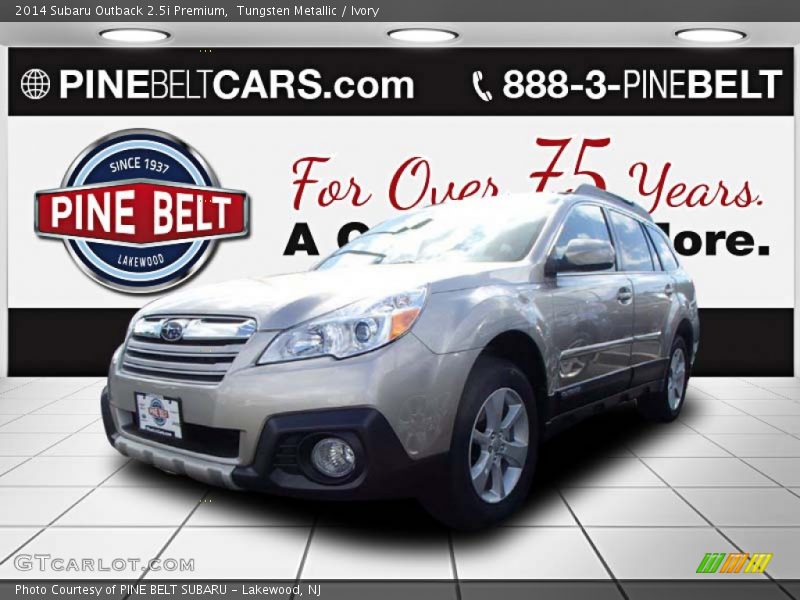 Tungsten Metallic / Ivory 2014 Subaru Outback 2.5i Premium