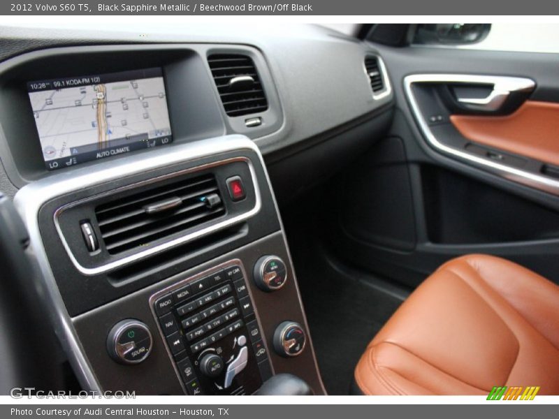 Black Sapphire Metallic / Beechwood Brown/Off Black 2012 Volvo S60 T5