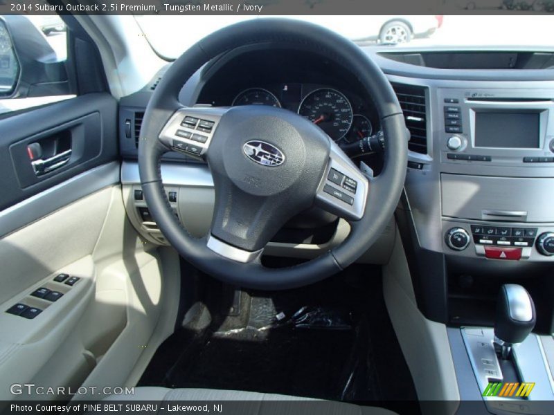 Tungsten Metallic / Ivory 2014 Subaru Outback 2.5i Premium