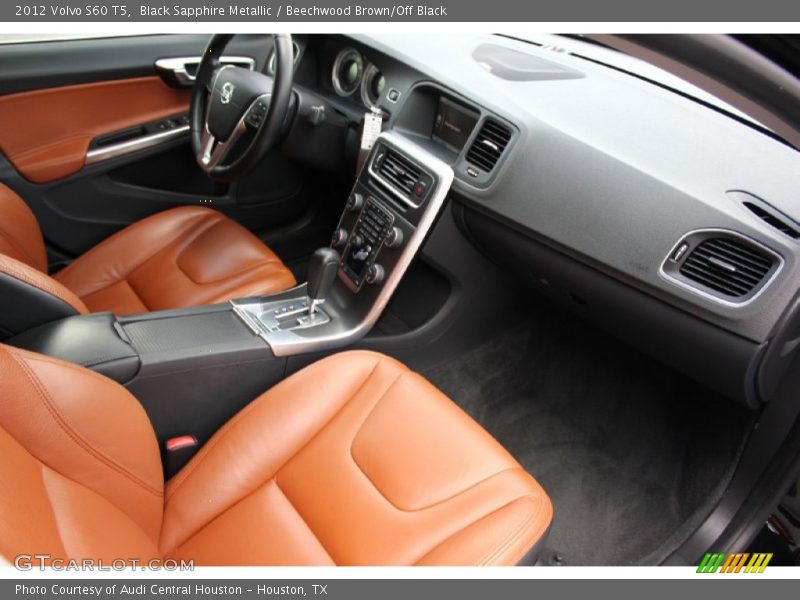 Black Sapphire Metallic / Beechwood Brown/Off Black 2012 Volvo S60 T5