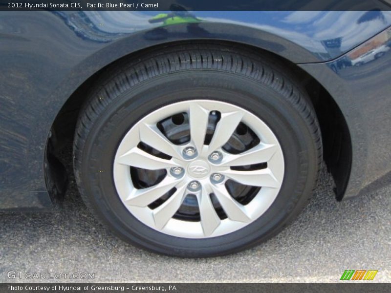 Pacific Blue Pearl / Camel 2012 Hyundai Sonata GLS