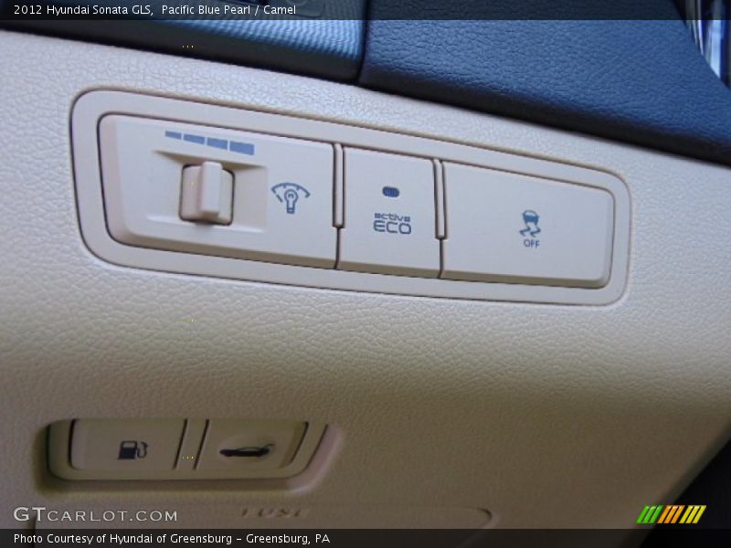 Pacific Blue Pearl / Camel 2012 Hyundai Sonata GLS