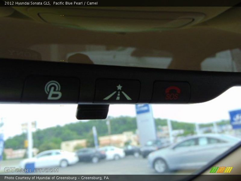 Pacific Blue Pearl / Camel 2012 Hyundai Sonata GLS