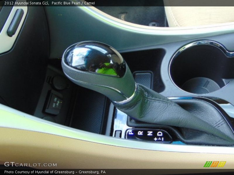 Pacific Blue Pearl / Camel 2012 Hyundai Sonata GLS