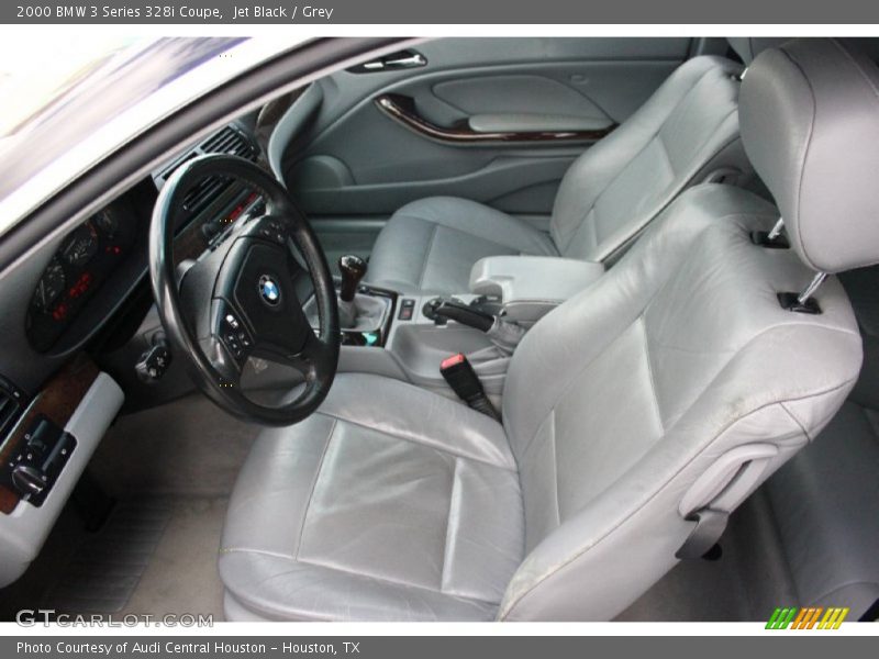 Jet Black / Grey 2000 BMW 3 Series 328i Coupe
