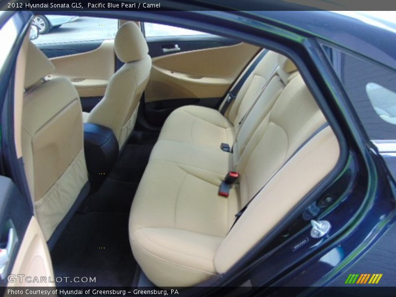 Pacific Blue Pearl / Camel 2012 Hyundai Sonata GLS