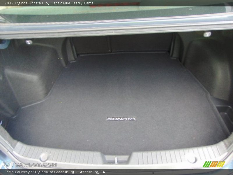 Pacific Blue Pearl / Camel 2012 Hyundai Sonata GLS