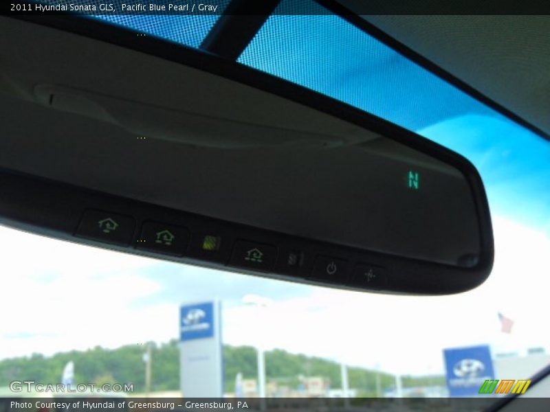 Pacific Blue Pearl / Gray 2011 Hyundai Sonata GLS
