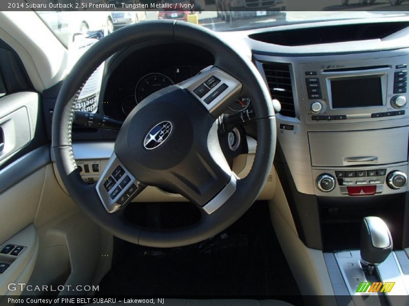 Tungsten Metallic / Ivory 2014 Subaru Outback 2.5i Premium