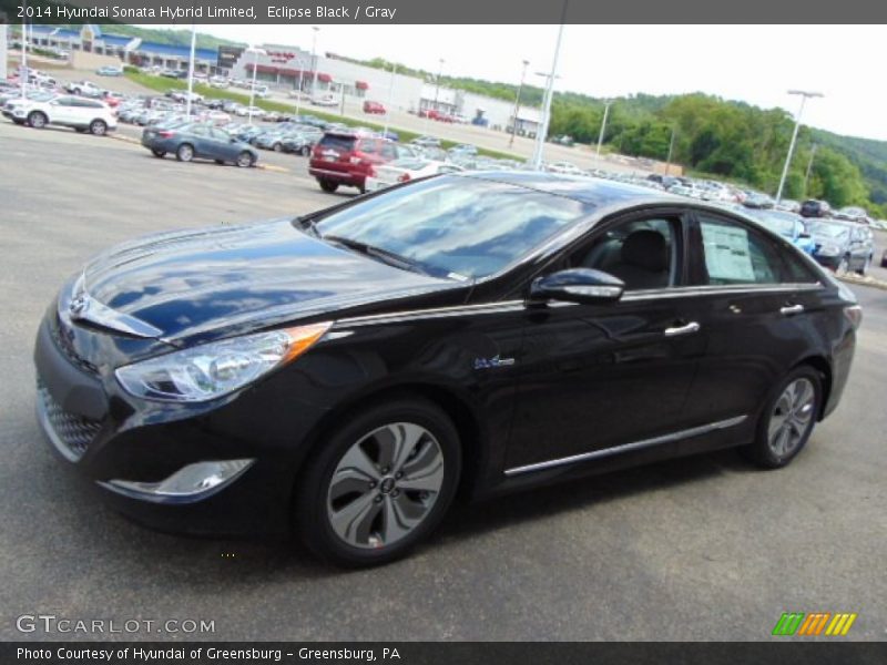Eclipse Black / Gray 2014 Hyundai Sonata Hybrid Limited