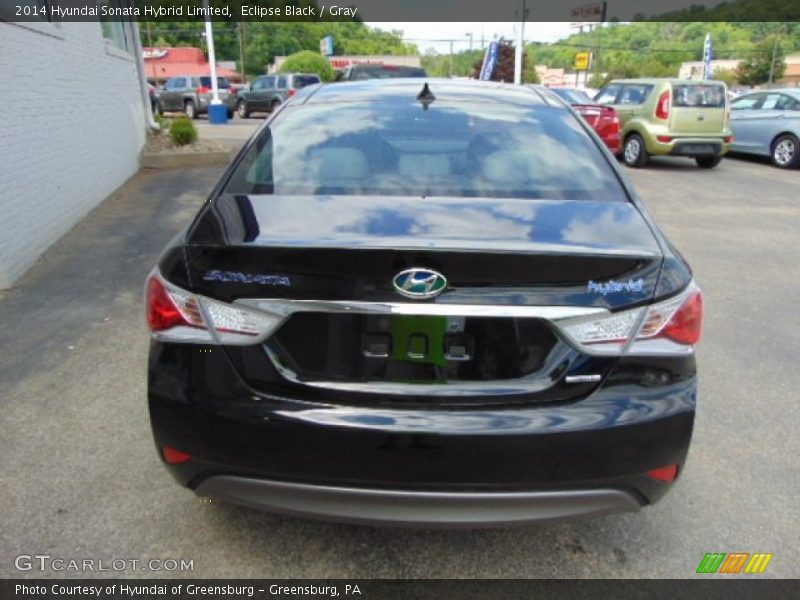 Eclipse Black / Gray 2014 Hyundai Sonata Hybrid Limited