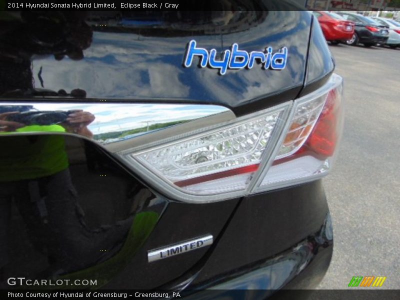 Eclipse Black / Gray 2014 Hyundai Sonata Hybrid Limited