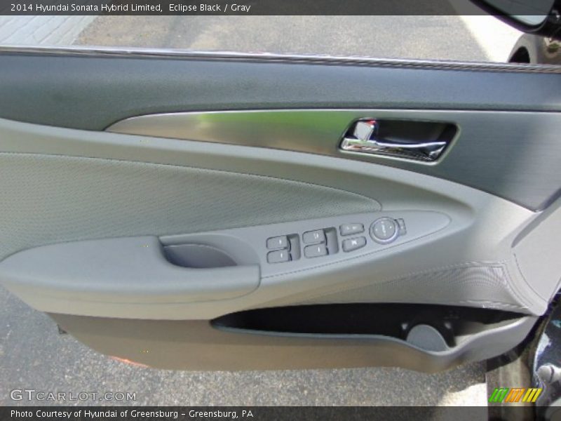 Eclipse Black / Gray 2014 Hyundai Sonata Hybrid Limited