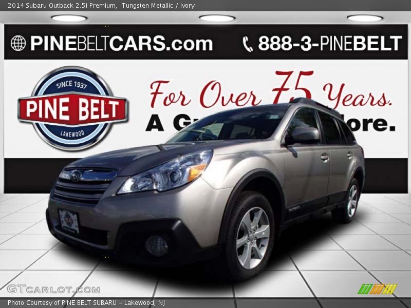 Tungsten Metallic / Ivory 2014 Subaru Outback 2.5i Premium