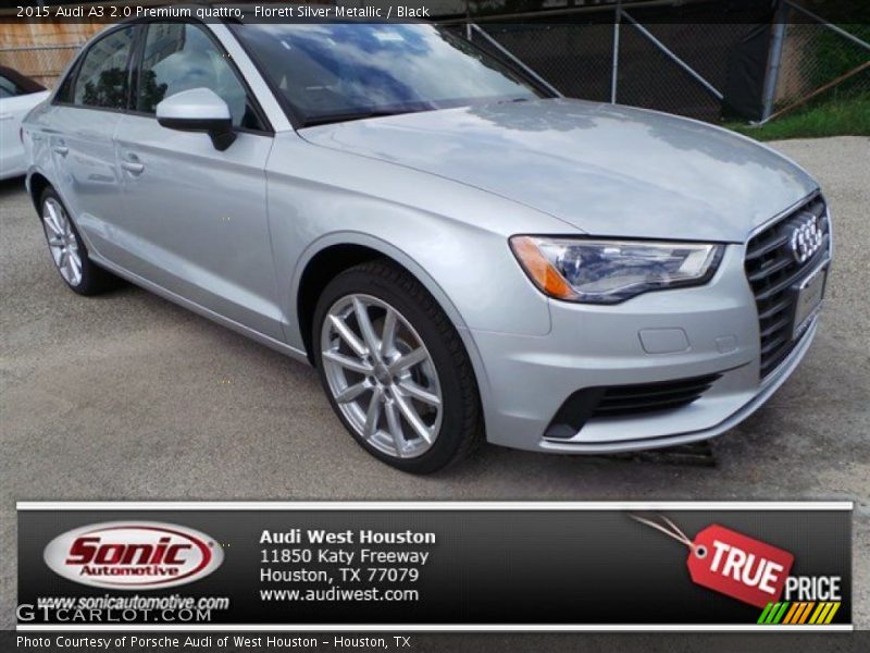 Florett Silver Metallic / Black 2015 Audi A3 2.0 Premium quattro