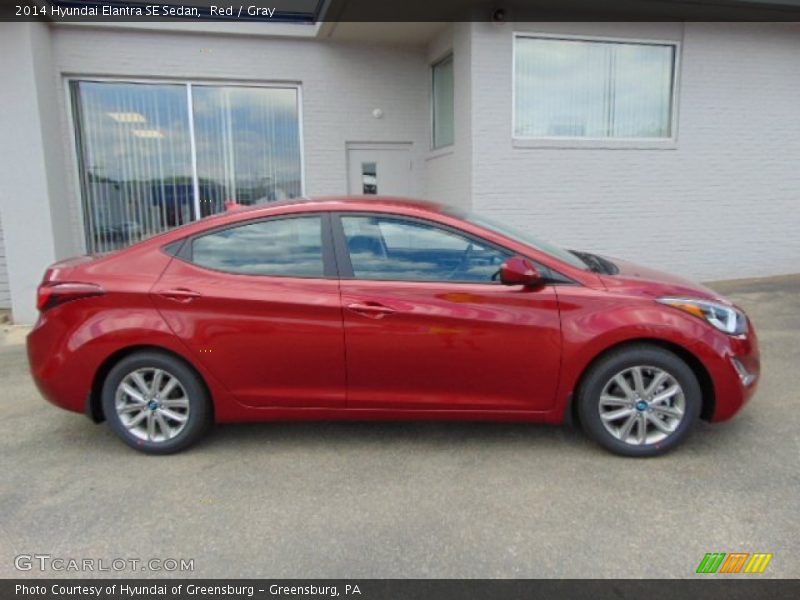 Red / Gray 2014 Hyundai Elantra SE Sedan