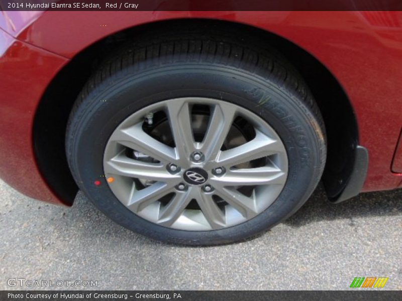 Red / Gray 2014 Hyundai Elantra SE Sedan