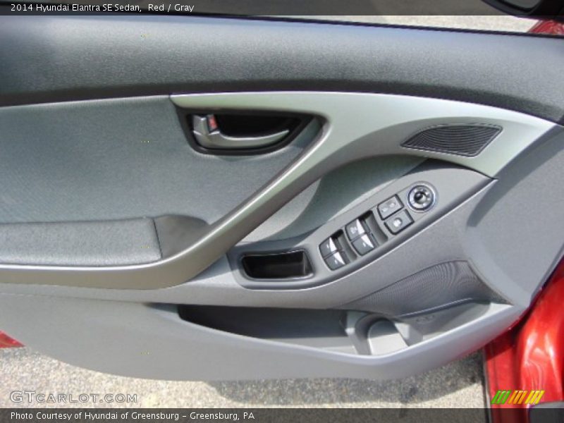 Red / Gray 2014 Hyundai Elantra SE Sedan