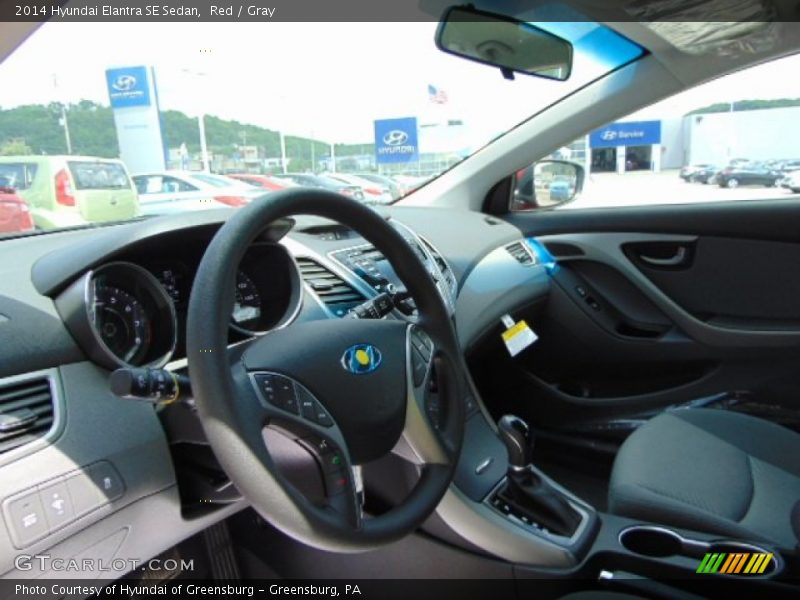 Red / Gray 2014 Hyundai Elantra SE Sedan