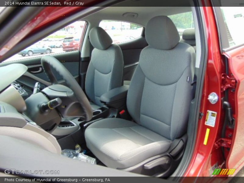 Red / Gray 2014 Hyundai Elantra SE Sedan