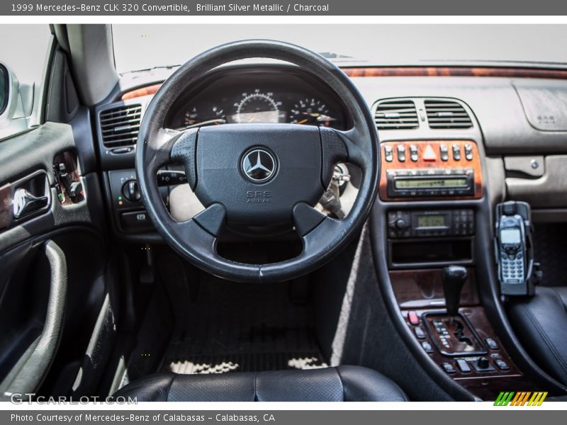 Brilliant Silver Metallic / Charcoal 1999 Mercedes-Benz CLK 320 Convertible