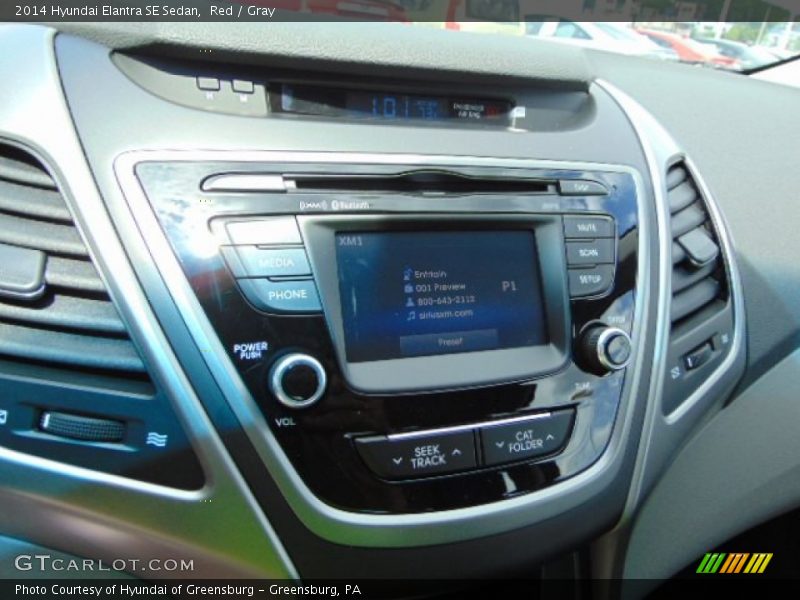 Red / Gray 2014 Hyundai Elantra SE Sedan
