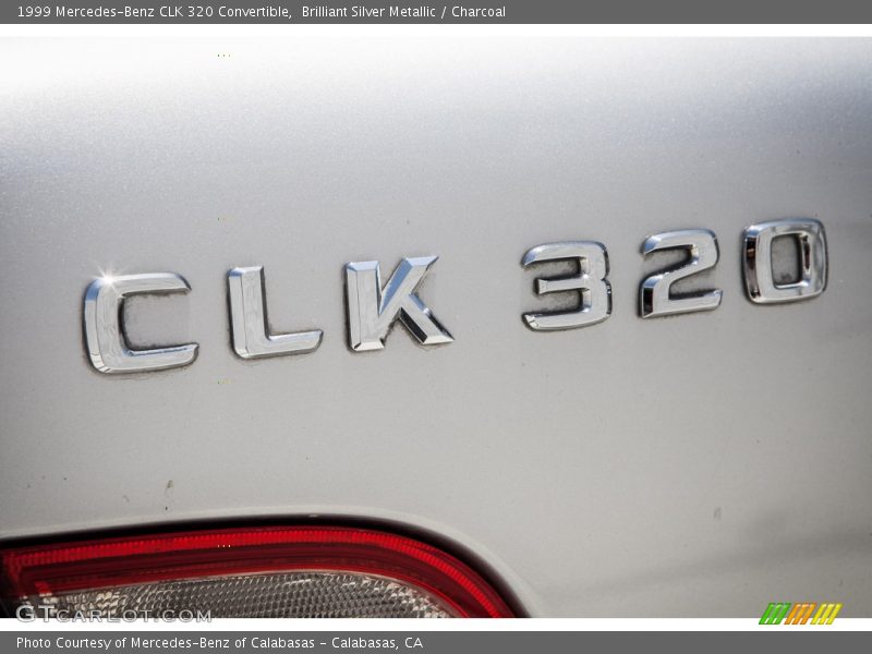 Brilliant Silver Metallic / Charcoal 1999 Mercedes-Benz CLK 320 Convertible