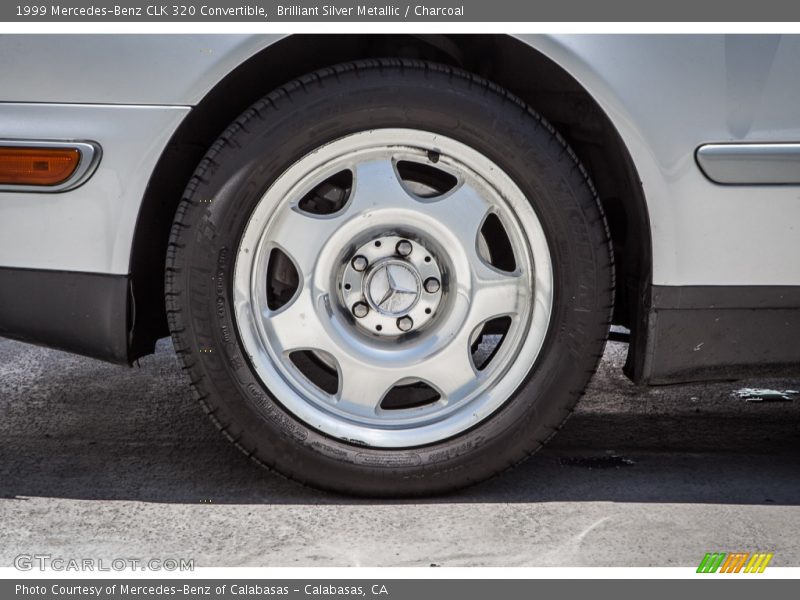 Brilliant Silver Metallic / Charcoal 1999 Mercedes-Benz CLK 320 Convertible