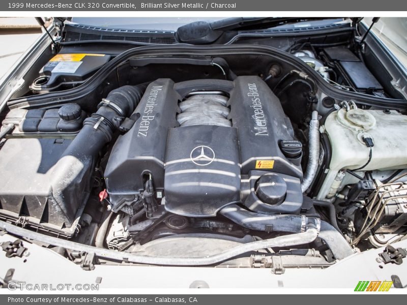 Brilliant Silver Metallic / Charcoal 1999 Mercedes-Benz CLK 320 Convertible