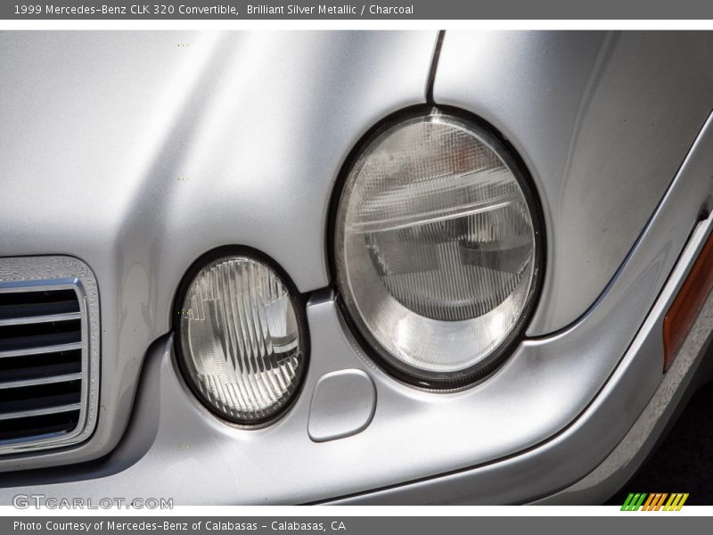 Brilliant Silver Metallic / Charcoal 1999 Mercedes-Benz CLK 320 Convertible