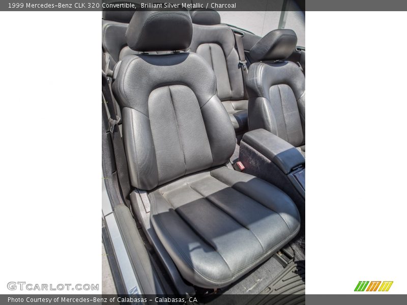 Brilliant Silver Metallic / Charcoal 1999 Mercedes-Benz CLK 320 Convertible