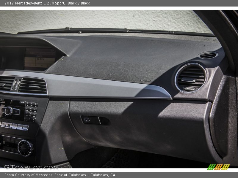 Black / Black 2012 Mercedes-Benz C 250 Sport