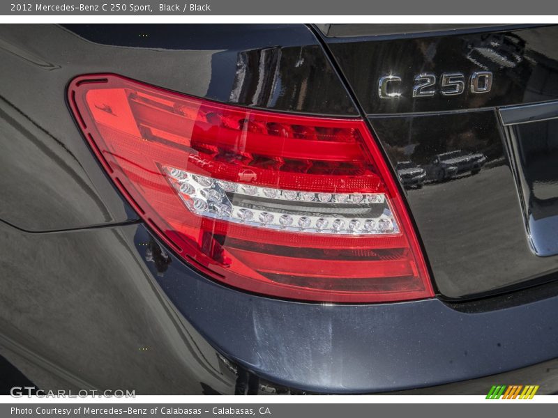 Black / Black 2012 Mercedes-Benz C 250 Sport