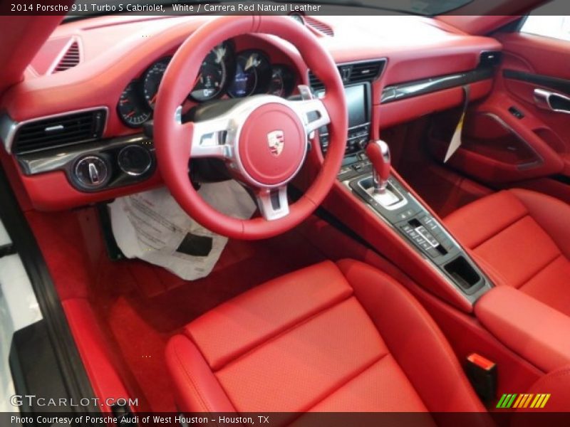  2014 911 Turbo S Cabriolet Carrera Red Natural Leather Interior