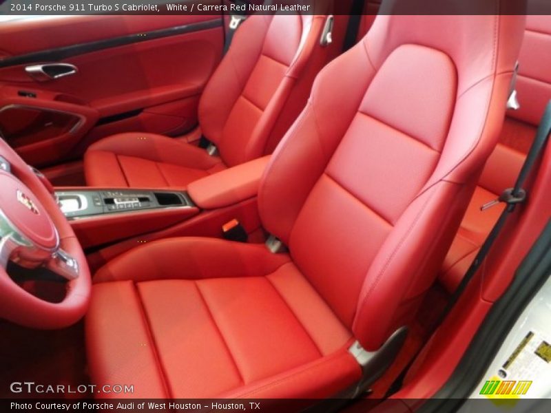 Front Seat of 2014 911 Turbo S Cabriolet