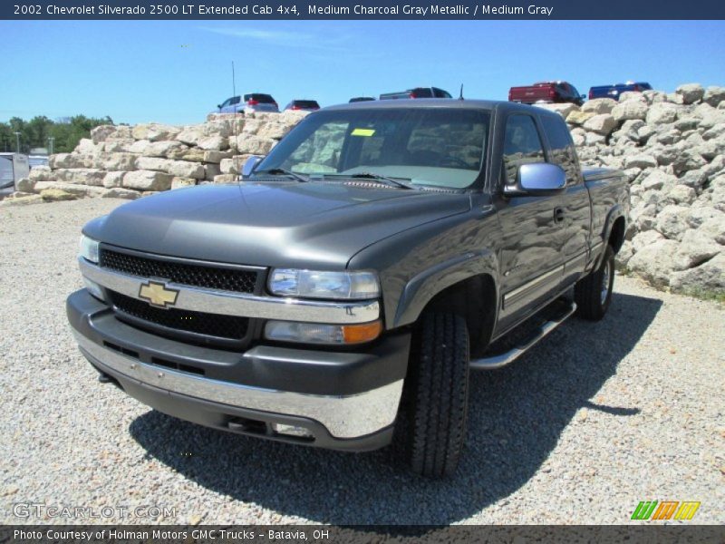 Medium Charcoal Gray Metallic / Medium Gray 2002 Chevrolet Silverado 2500 LT Extended Cab 4x4