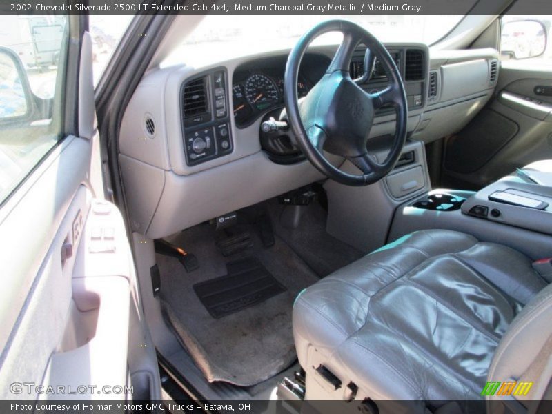 Medium Charcoal Gray Metallic / Medium Gray 2002 Chevrolet Silverado 2500 LT Extended Cab 4x4