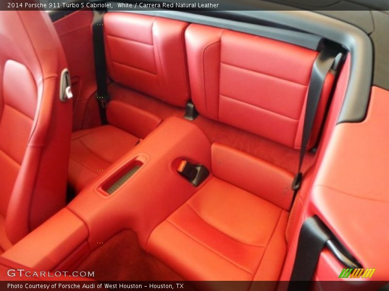 Rear Seat of 2014 911 Turbo S Cabriolet