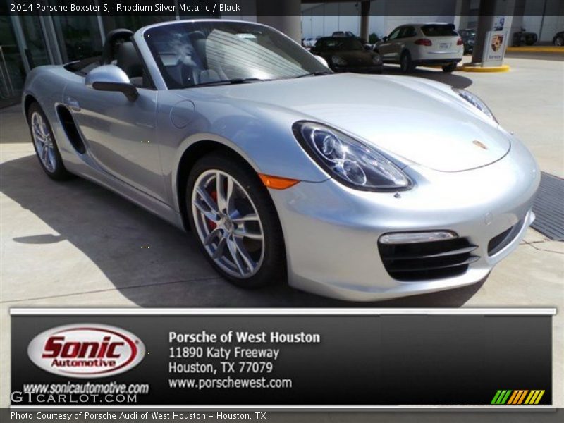 Rhodium Silver Metallic / Black 2014 Porsche Boxster S