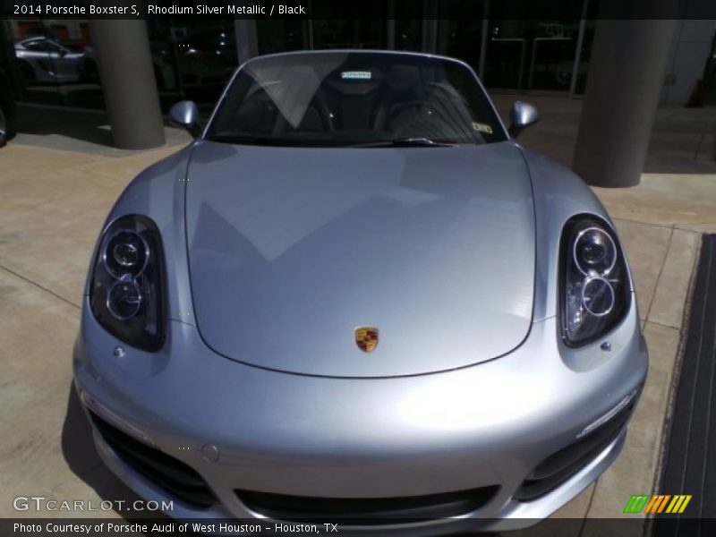 Rhodium Silver Metallic / Black 2014 Porsche Boxster S