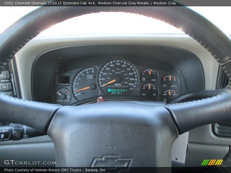 Medium Charcoal Gray Metallic / Medium Gray 2002 Chevrolet Silverado 2500 LT Extended Cab 4x4